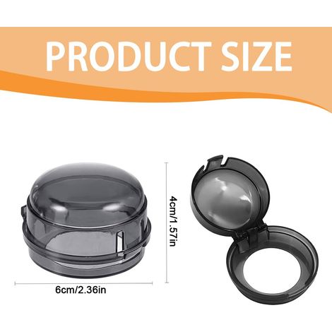 Set di 8 manopole per fornelli a prova di bambino, con retro adesivo, non è necessario smontare le manopole, adatte a manopole per fornelli con un diametro massimo di 4,2 cm, resistenti al calore, pro (1/4)