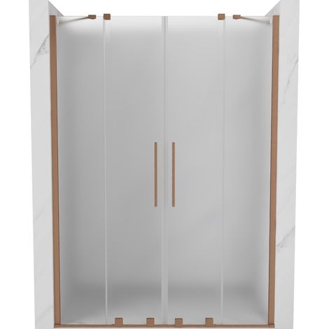 Mexen Velar Duo porte de douche coulissante 160 cm, givre, cuivre brossé - 871-160-000-32-65 (1/5)