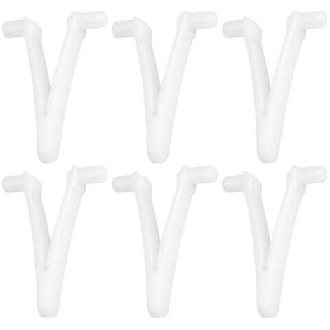 Clip Papillon V - Pour Nettoyage Piscine Et Spa - Compatible Avec Brosse Râteau Skimmer Et Tête D'aspirateur - 6 Pièces (1/5)