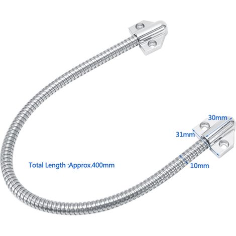 Passage à clé en Zinc pour Mortaisage Exposé 40cm Avec Extrémités Triangulaires - 1 Pièce - Protection Flexible des Câbles et Conduits Électriques pour Serrure Connectée (1/5)