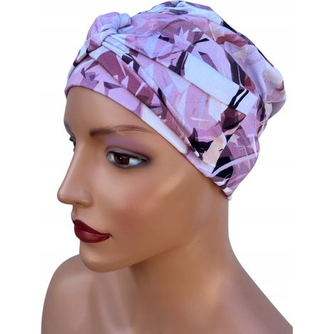 Turbante entrelazado para mujer Sara x61 sombrero con volantes también después de la quimioterapia (1/5)