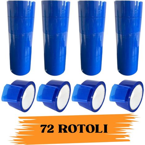 Nastro Adesivo Imballaggio Colorato Blue 48mmx66m 72  Rotoli Scotch EcoPrice®