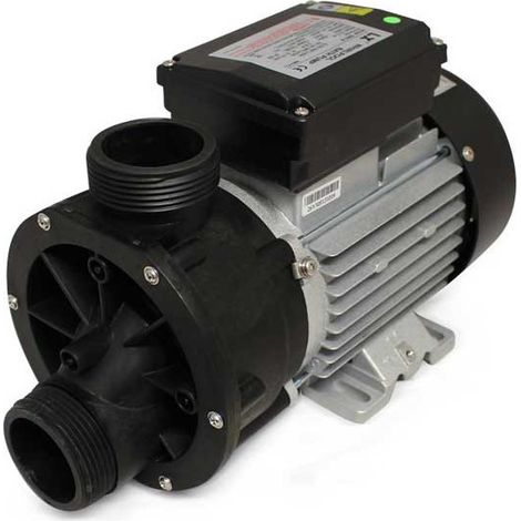 Pompe de filtration spa 1HP 0.75kW – Débit 340L/min – 2 sorties mâles filetés 62mm – Câble 3 fils 1m (1/5)
