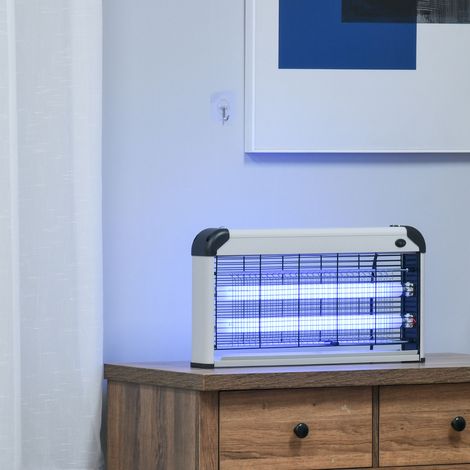 Insecticide électrique noir/argenté UV 60 m² 30W pour intérieur et extérieur. (1/4)