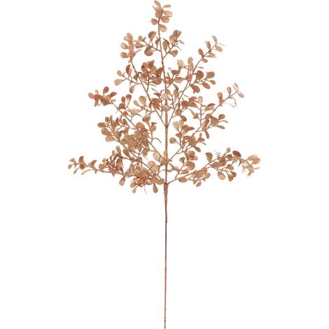 Branche décorative spéciale fêtes Feuillage cuivré pailleté H 68 cm - Feeric Christmas (1/2)
