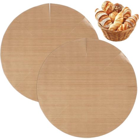 bandejas redondas de papel para hornear reutilizables de 40 cm para horno (1/5)