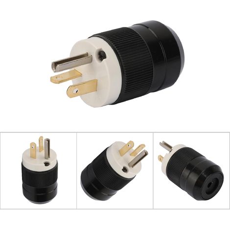 Borne d'alimentation industrielle étanche 125V 20A, prise US 3 pôles pour usage professionnel (1/5)