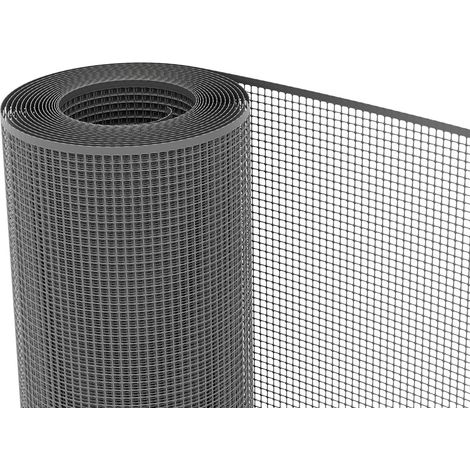 Rete protettiva in plastica a maglia quadrata Quadra 10 1x30 m antracite TENAX (1/2)