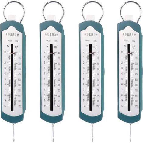 1 Set de 4 Pcs Dynamomètre à Ressort Haute Précision en Acier Inoxydable Résistant la Corrosion pour Expériences Mécaniques en Classe et Applications Terrain (1/5)