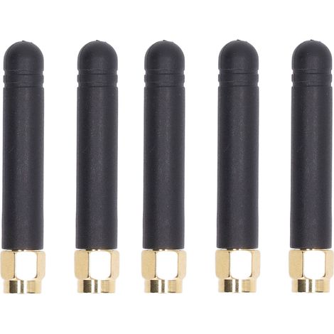 5 Stück omnidirektionale Antennen, wasserdicht, hohe Verstärkung, Klebestift, gerader SMA-Stecker für Router 433 (1/5)