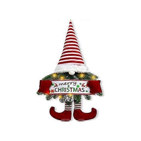 Couronne de Noël pour porte, décoration de Noël, mur de salon, fenêtre (1/5)