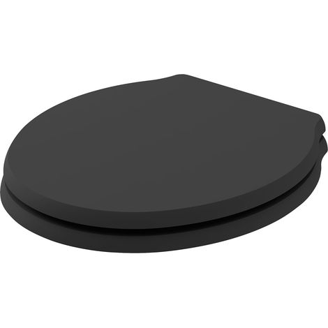 Bayswater Porchester Soft Close Toilet Seat Matt Black (1/2)