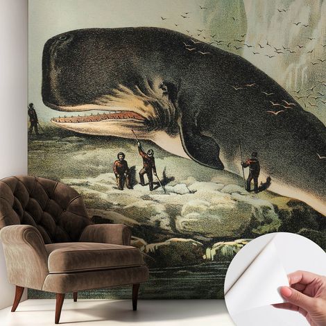 Papier peint adhésif décoratif pour salon chambre et cuisine Facile à poser avec colle La grandeur de la mer 250x250 cm (1/4)