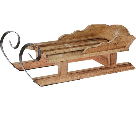 Trineo decorativo de madera (1/3)