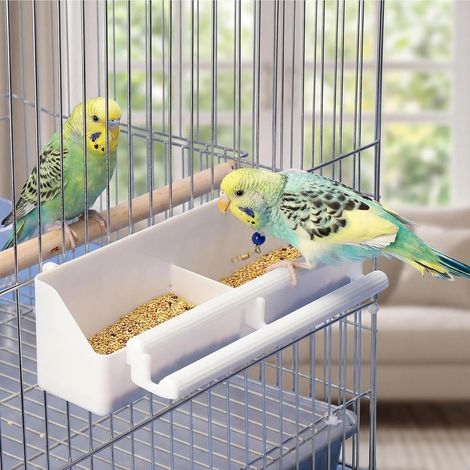 APEX Mangeoire à oiseaux monobloc, mangeoire en plastique, mangeoire en forme de cage à oiseaux (1/5)