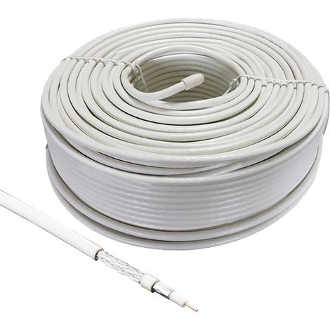 CAVO COASSIALE TV/SAT ÃE 5 mm ± 0,8 mm x 15 metri  - METRONIC