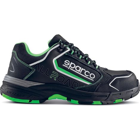 Chaussure de sécurité Sparco 07528NRVF Baku ESD S3S SR FO HRO noir/vert 43