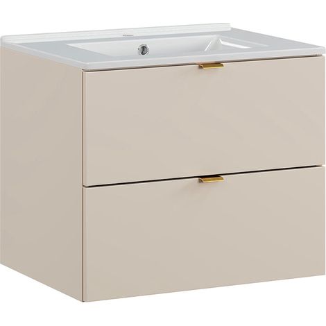 Waschtisch 60cm Azel mit 2 Schubladen, Kaschmir (1/5)