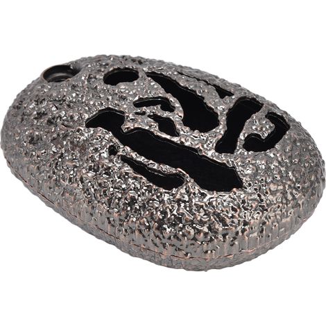 Coffret brûle-encens en forme de galet, encensoir ovale rétro pour intérieur, pierre de sagesse rouge 362, décoration maison. (1/5)