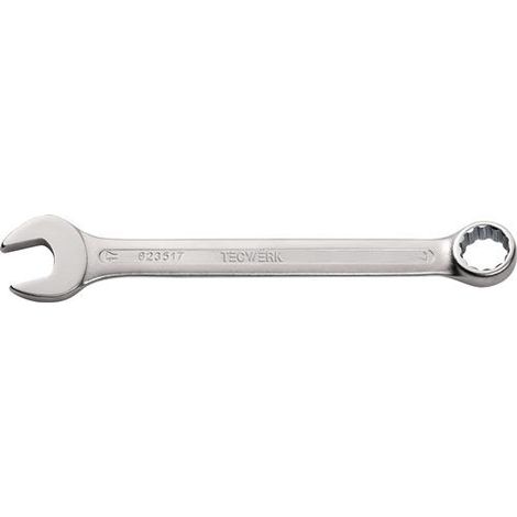 TECWERK Ringmaulschlüssel SW 12mm L.160mm Form A CV-Stahl TECWERK