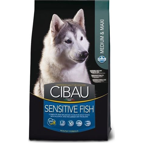 Poissons sensibles Farmina Cibau Moyen/Maxi 12 kg + 2 kg (1/3)