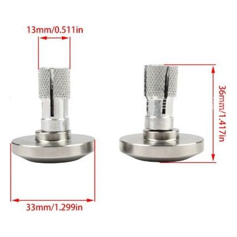 Embouts de guidon en acier inoxydable, embouts décoratifs pour guidon de moto tout-terrain, accessoires de guidon antidérapants et antichute (1/4)