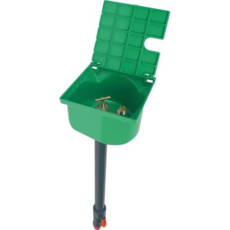 Nicoll – Bouche d'arrosage à clé incongelable – Arrivée F 1" (26x34) – Sortie M 3/4" (20x27) – PVC résistant aux UV et gel – Système de purge automatique (1/2)