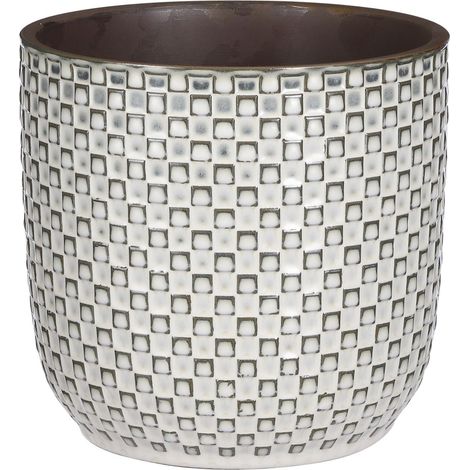 Mica Decorations Cache-pot d'intérieur Blanc H17.5xl19xL19cm (1/5)