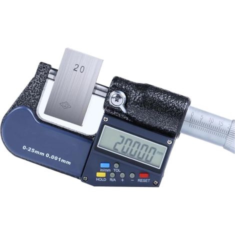 Micromètre Micromètre numérique 0-25-50-75-100 mm Micromètres extérieurs électroniques 0,001 mm Pied à coulisse LCD multifonction Jauge d'épaisseur Outil de mesure(0-25mm) (1/5)