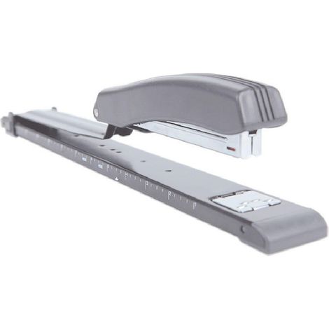 Agrafeuse portative à bras long en métal grande capacité pour le bureau et l'école - Agrafeuse de bureau avec vernier (1/5)