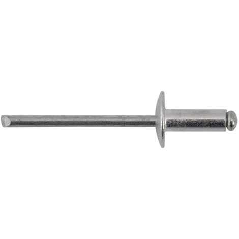 Rivetto A Strappo In Alluminio 4,0 X 11 - Testa 10 Cf. 50 Pz