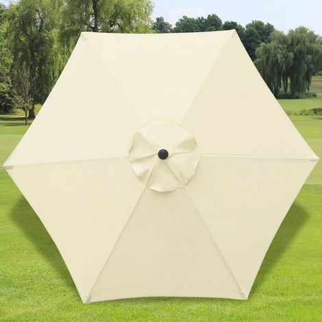 autres – Housse de parasol 3 m – Imperméable et résistante aux UV – Tissu polyester double couche – Compatible avec parapluies 8 baleines (1/4)