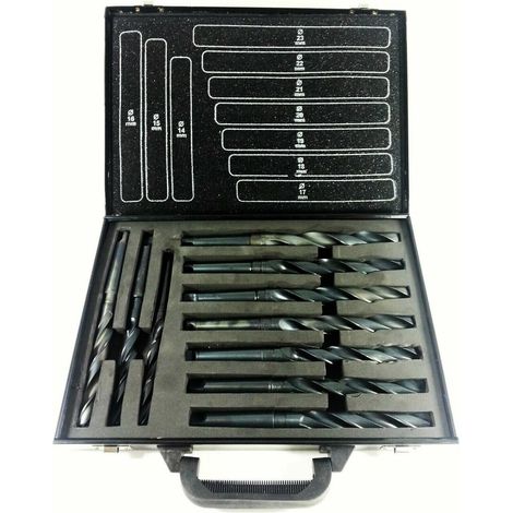 PUNTE CONICHE PER TRAPANO SET 10 PZ HSS 14-23mm METALLO ACCIAIO ELICOIDALI