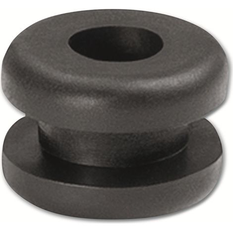 HELLERMANNTYTON Passe-câble, 633-02020, Noir, PVC, Ø 4 mm, 1 pièce