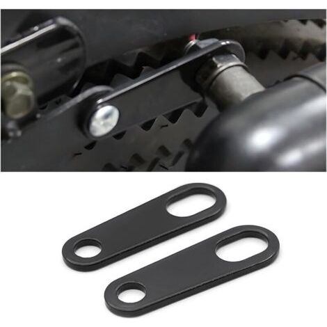 BUNTHAUS 2-teilige Motorrad-Heckblinker-Verlagerungshalterung, Motorrad-Blinkerlampen-Montagehalterung, universelle Blinkerhalterungen für Modifikationsmotorräder (Schwarz/6,8 cm) (1/3)