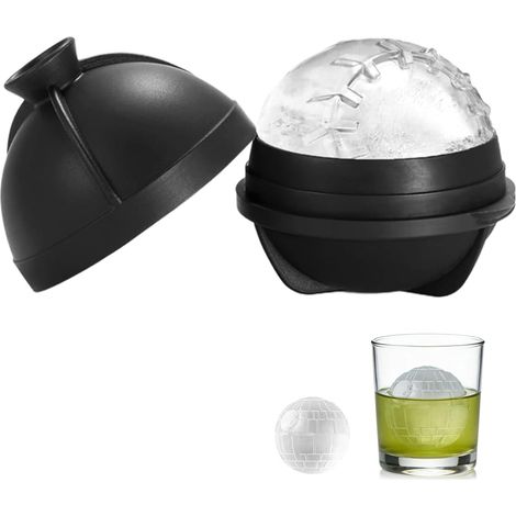 Large Round Ice Cube Tray with Funnel Lid, 7cm (1/5)