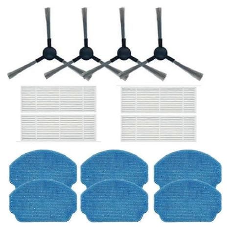Lot de 4 filtres, brosses latérales et chiffons de nettoyage pour aspirateur robot BR150 BR151. (1/5)