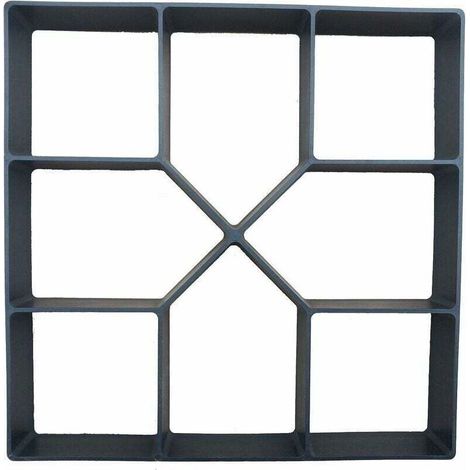 Moule à Pavage Plastique 40 x 40 cm pour Garden Terrasse Allée Patio Jardin Trottoirs Chemin de Pavage en Ciment Béton Moule à Pavé Réutilisable Moule de Coffrage Bricolage (1/5)