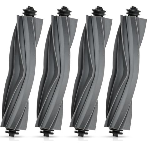 4 Stück Hauptbürste Ersatzteile für Dreame L10s Ultra Gen 3 / Gen 2 / D10 Plus Gen 2 / X40 Ultra / L40 Ultra AE / X40 Master / X30 Ultra/Mova E40 Ultra / E30 Ultra Saugroboter, Gummibürste Zubehör (1/5)