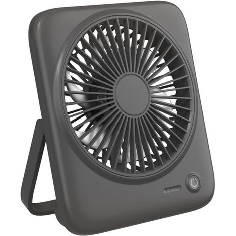 Ventilatore da tavolo piccolo e silenzioso, ricaricabile, portatile, ideale per i viaggi, con batteria da 4000 mAh, alimentazione USB, 4 velocità, adatto per uso interno ed esterno.