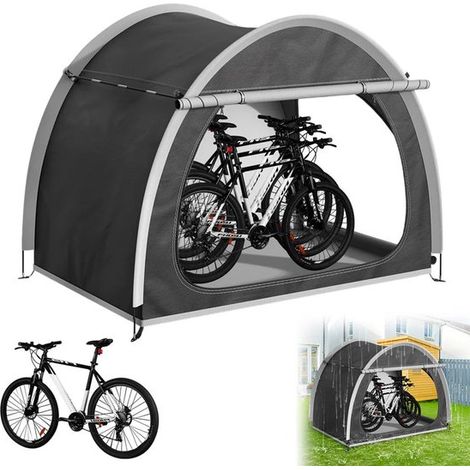 Abri à vélos étanche – 210 x 150 x 165 cm – Abri de rangement pour 2 vélos – Rangement extérieur résistant aux intempéries