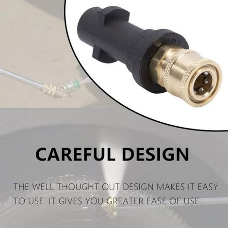 Adaptateur nettoyeur haute pression - Connexion rapide 6 35 mm Avec 5 embouts - Nettoyage Karcher K2 K7 (1/5)