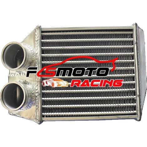 Intercooler, Matériau : Aluminium, Dimensions globales : L210mm × H325mm × P130mm, Dimensions du noyau : L204mm × H200mm, Diamètre d'entrée/sortie : φ56mm, Compatibilité : Renault 5 GT Turbo (1/5)