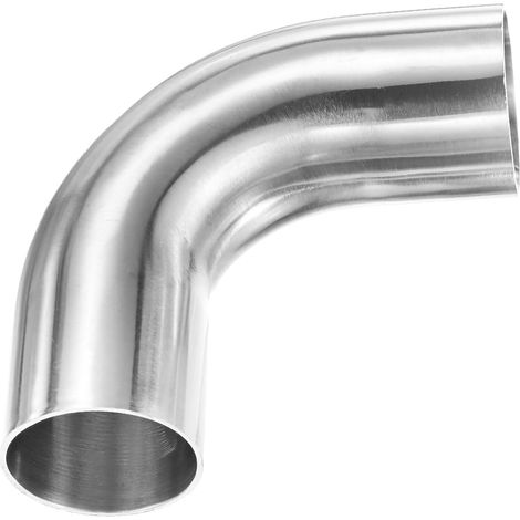 OD 1.5 Pouce 90 Degré Cintrage À Mandrin Coude, Épaisseur 1.5 mm 304 Acier Inoxydable Tuyau D'Échappement Coude, Hauteur 90 mm (1/5)