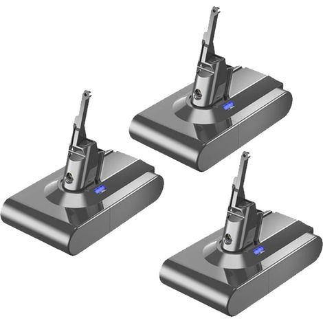 Batteria di ricambio, capacità 6000 mAh, compatibile con la serie V8, 3 batterie, 21,6 V-c (1/2)