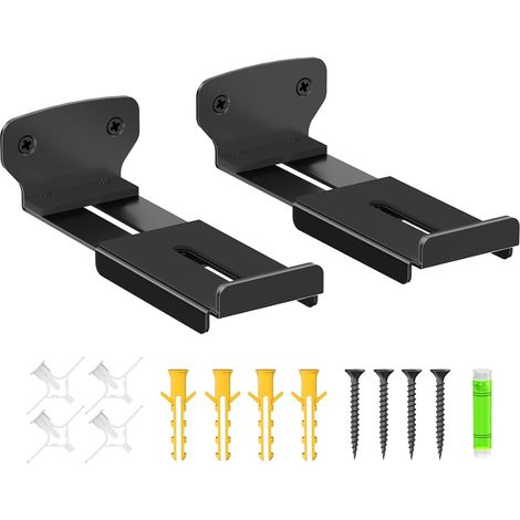 Support Mural pour Barres de Son - Réglage en Profondeur (9-16 cm), Compatible Montage sous TV, capacité 17,2 kg (38 lbs) (1/5)