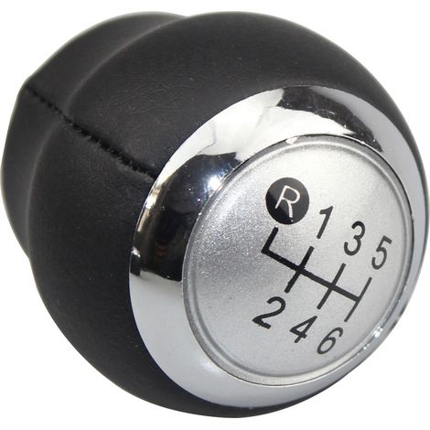 Pièces Auto,Pommeau de levier de vitesse de voiture, pour TOYOTA AVENSIS YARIS RAV4 D4D URBAN AURIS Corolla - Type 6 Speed Silver