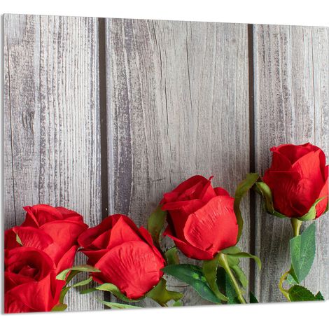 Panneau de verre POUR la cuisine 65x60 Roses (1/5)