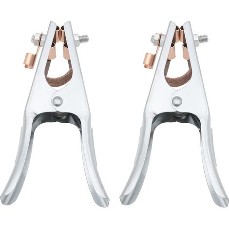 2 Pièces 200A Pince de Terre de Machine de Soudage Pince de Terre de Soudage en Cuivre Galvanisé pour Machine de Soudage électrique Machine de Découpe 170x90mm (1/5)