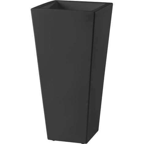 Y-Pot Nero - 44/44 h 90 cm Vaso decorativo in polietilene originale Slide colorato giardino di design esterno interno bar ristorante hotel